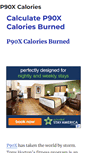 Mobile Screenshot of p90xcalories.com